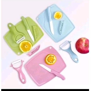 PAKET PISAU 3IN1 / PAKET PISAU BUAH / PISAU SERBAGUNA