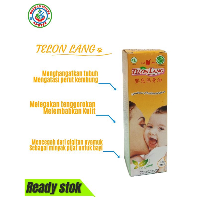 TELON LANG 60 ML/CAP LANG MINYAK TELON