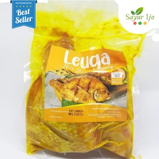 

LEUGA Ikan Nila Bumbu Kuning -/+ -/+ 450 - 500 Gram / EKOR Fresh Frozen Organic Seafood Marinasi Rempah Bumbu Beku HALAL