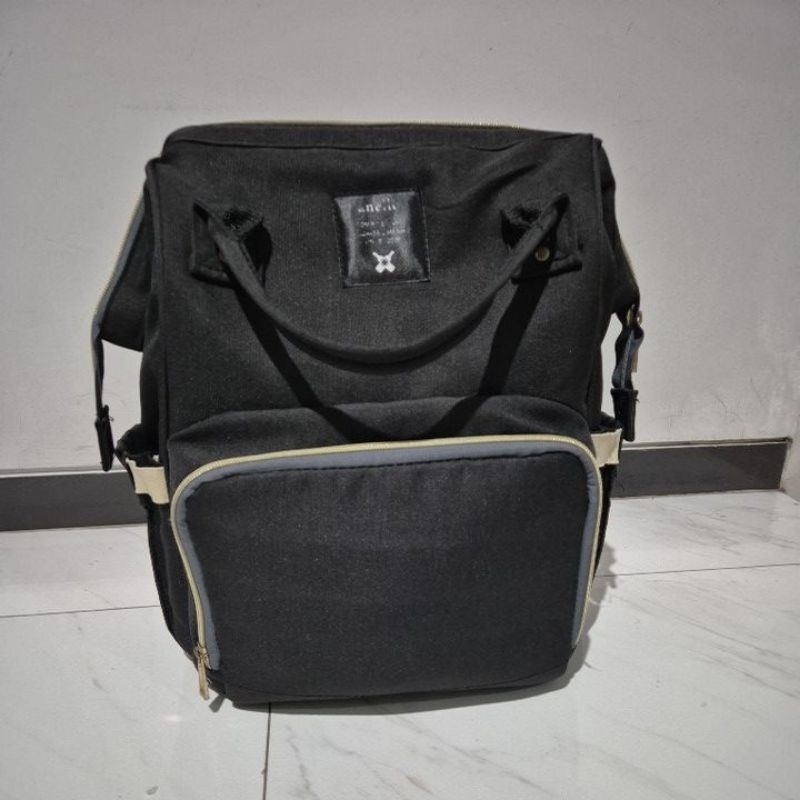 Preloved Anello Diaper Bag Hitam