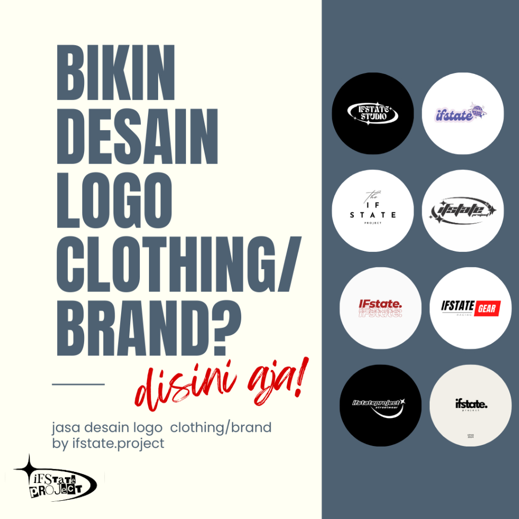 JASA DESAIN LOGO CLOTHING & BRAND