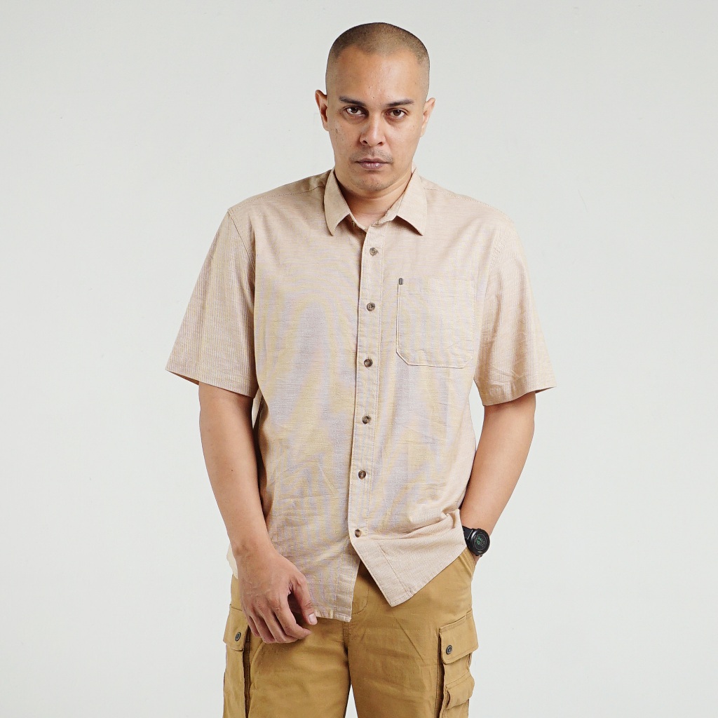 Kemeja MGEE Original - Kemeja Lengan Pendek Original MGEE Alto 150 Mustard CKPS