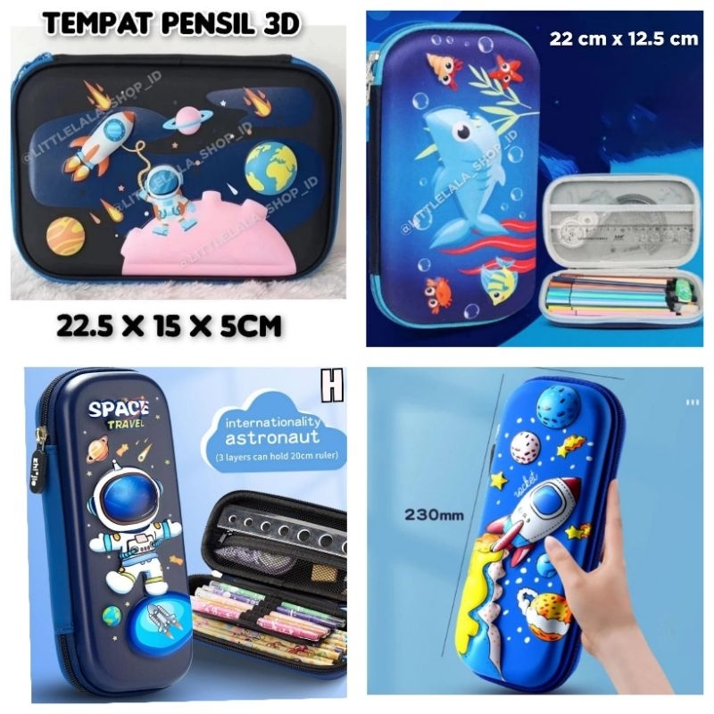 

Kotak Pensil Astronot 3D/ Tempat Pensil Astronaut 3D Size 22,5 x 15 x 5 Cm/hardtop pencil case/tempat pensil timbul/kado anak laki laki/tempat pensil baby shark/hard case