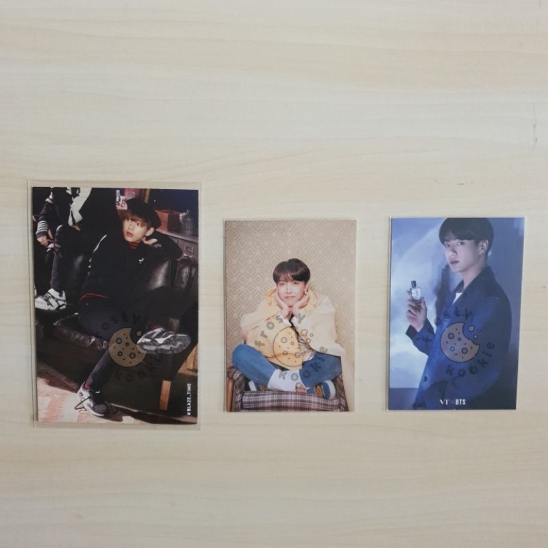 BTS Official Postcard Posca Persona Puma VT x BTS Parfum - JHope V Jungkook