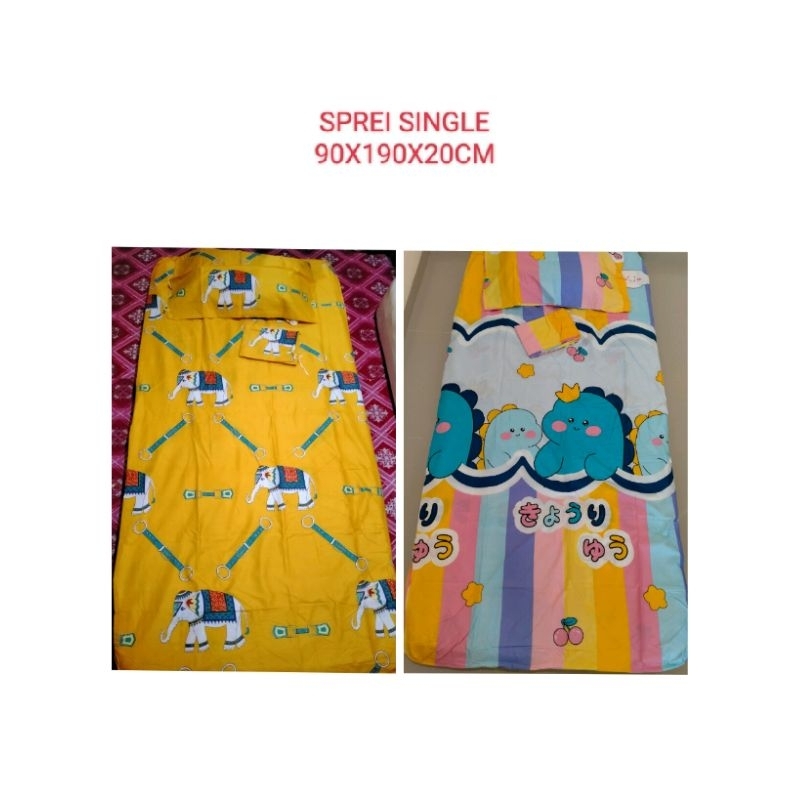 Sprei single 90x190x20 singapore