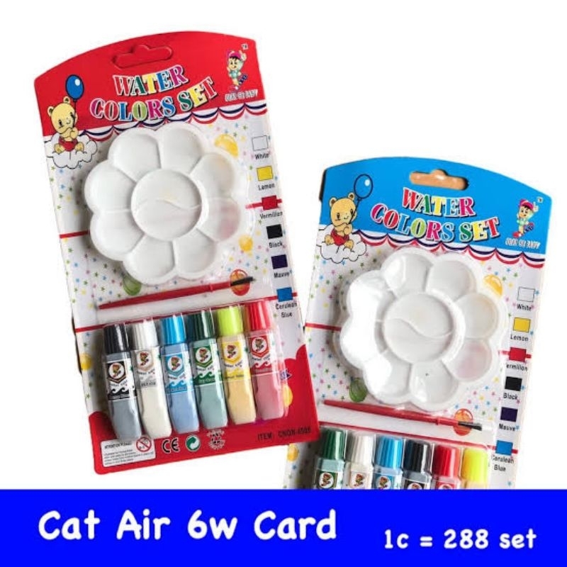 

cat air 6 warna murah, water color set isi 6