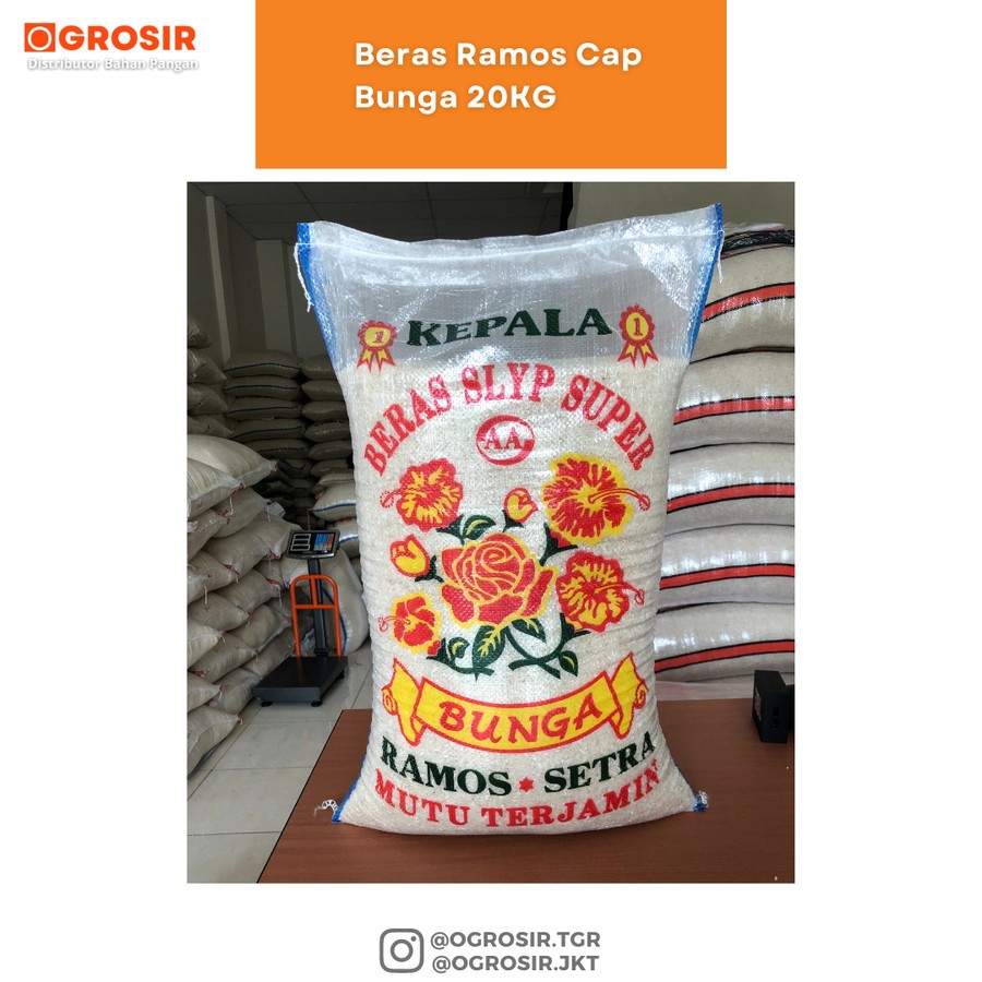 

Beras Panjang Ramos Asli Cap Bunga 20KG