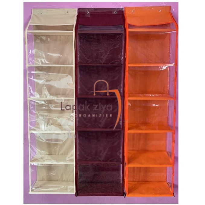 Terkini Grosir RAK TAS GANTUNG POLOS JUMBO PAKAI RESLETING KANAN KIRI ALAS TRIPLEK RAK SEPATU RAK TA