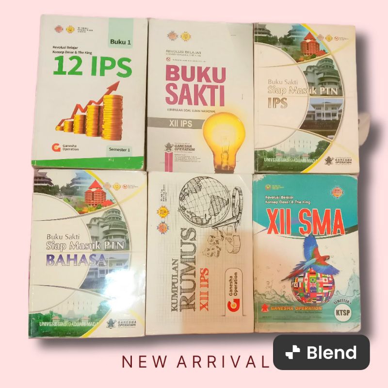 Preloved Buku Ganesha Operation (GO) ORI/Konsep Dasar & The King Fokus UN SBMPTN/Buku Ambis