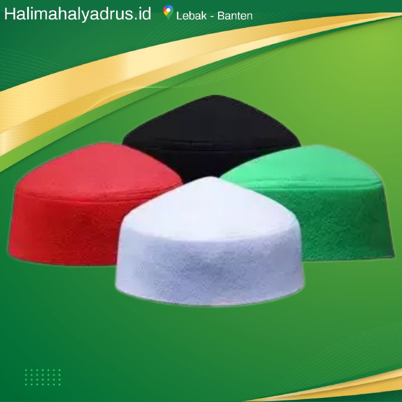 Peci Khas Maroko Ustadz Jefri Al Bukhari Uje versi Kerucut Sufi Size 5,6,7,8,9 Tinggi 8 CM