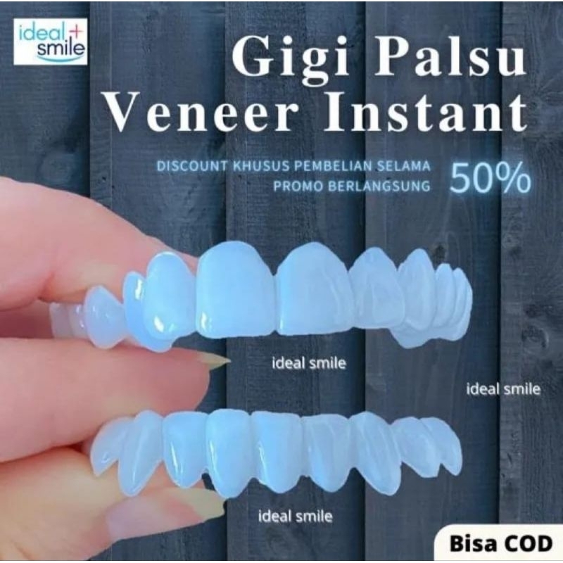 BISA COD 1 Set Gigi palsu Snap on Smile Original Bahan kuat Elastis Berkualitas