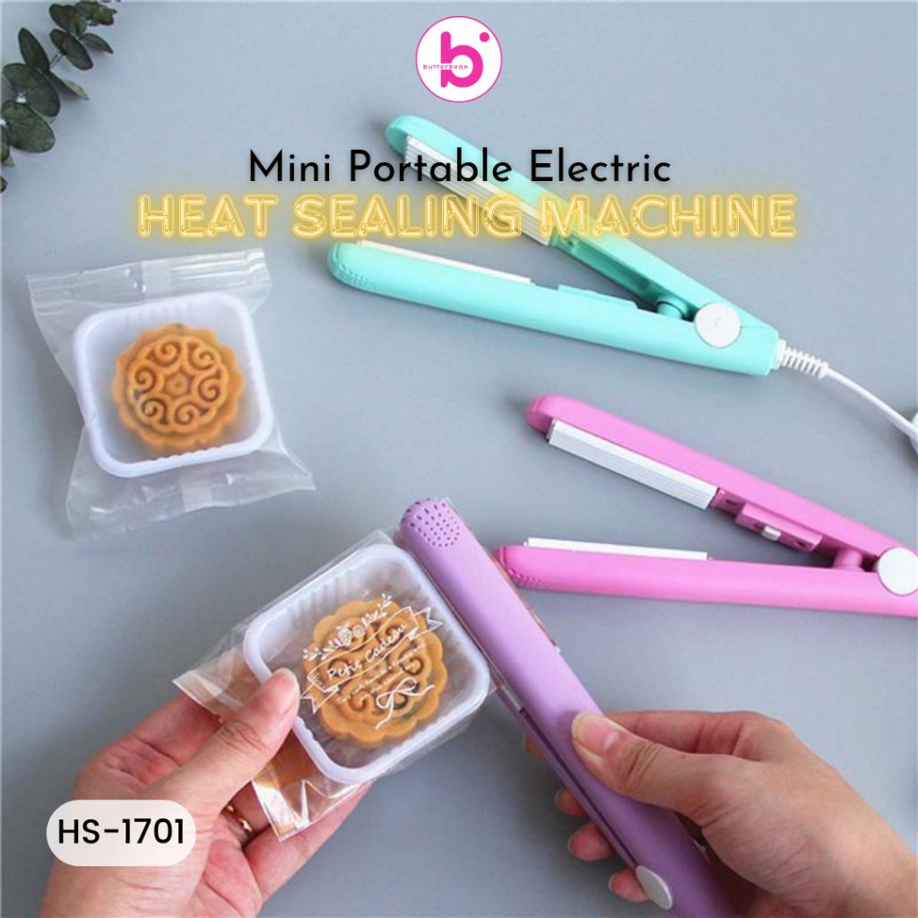 Alat Pres Plastik Perekat Plastik Mini Hand Portable Sealer Makanan 2in1 Catok Mini
