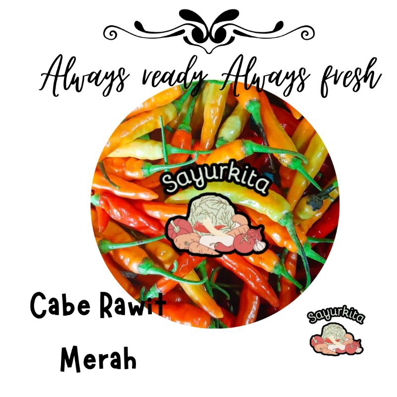 

Cabe rawit merah 100 gram