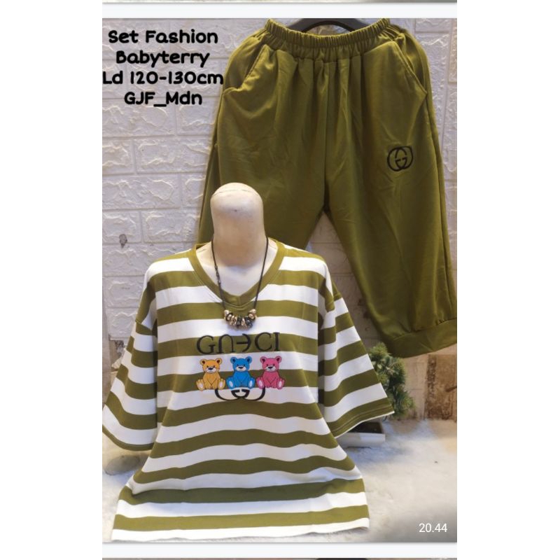 Set stelan fashion babyTerry Jumbo Ld 120-130