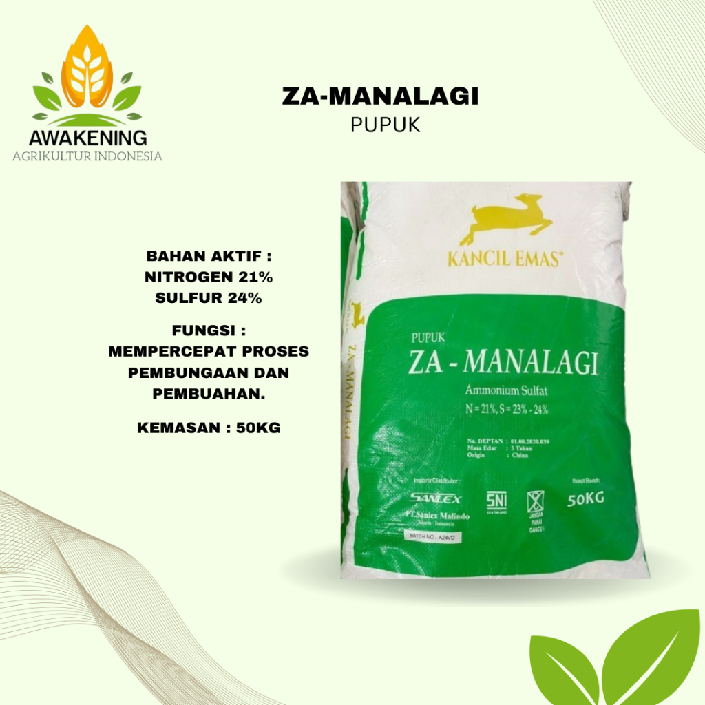 PUPUK ZA MANALAGI KANCIL EMAS 50KG