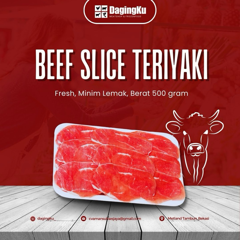 

Teriyaki slice 500grm-Halal Fresh Frozen