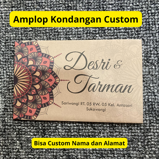 

Amplop Kondangan Aestetik Custom Nama Isi 25 Pcs