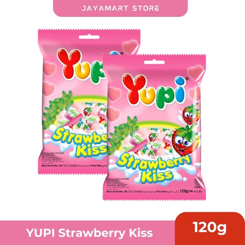 

Permen Jeli Yupi Strawberry Kiss ( 120g ) - SN017