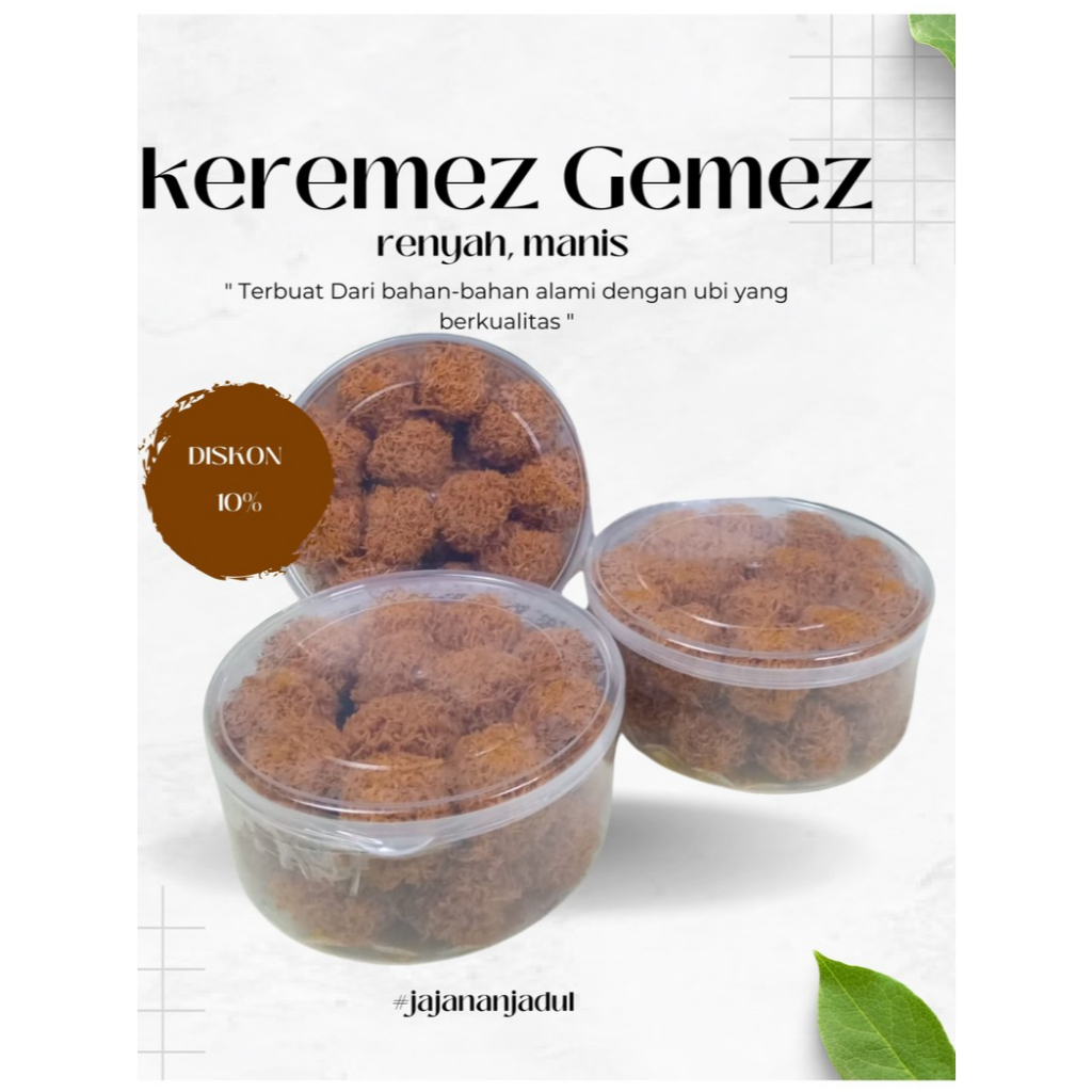 

KUE KEREMEZ UBI CEMILAN JADUL