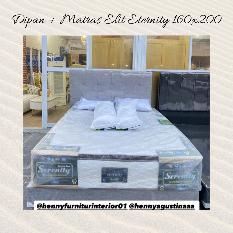 Henny Furniture Dipan + Matras Elite Eternity 160x200