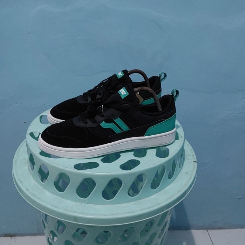 Sepatu Piero Jorge Black Teal White Original