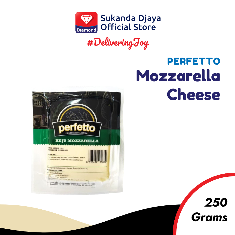 

Perfetto Keju Mozzarella Cheese 250 Gr