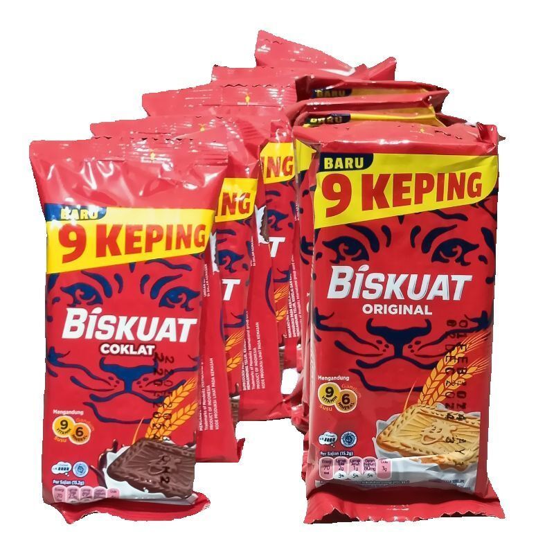 

Biskuat Biskuit Susu 2000 1 Renceng isi 10 Sachet 43,2 gr ( 9 Keping )