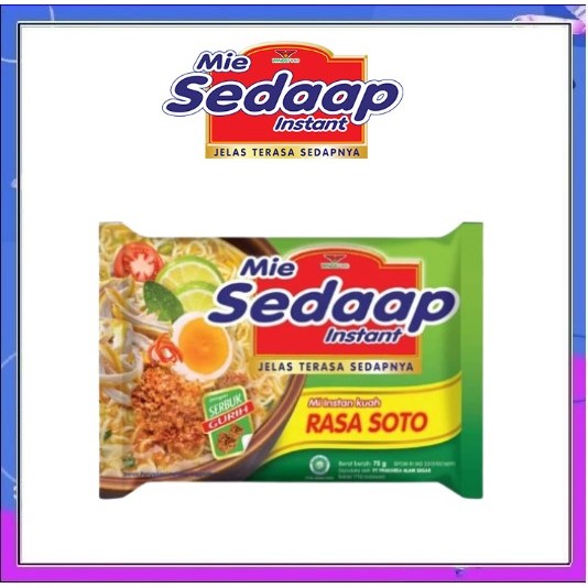 

MIE SEDAAP RASA SOTO MIE INSTAN RASA SOTO 75GR