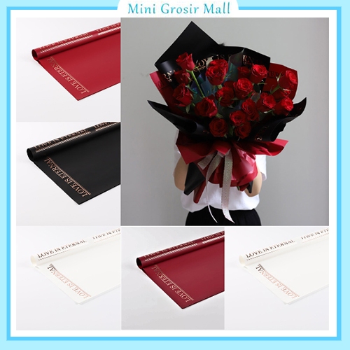 

20 Lembar Kertas Buket Love Cellophane Flower Wrapping KB6205