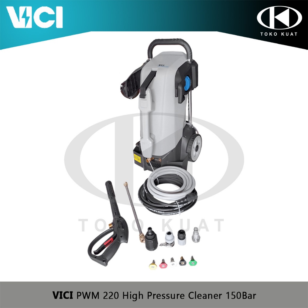 Jet Cleaner 150 Bar VICI PWM 220 High Pressure Washer Mesin Cuci Mobil Motor