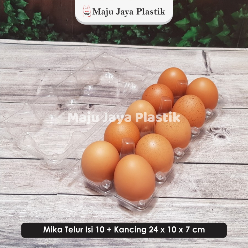 Tray Telor Mika 10 telur dengan Pengunci TEBAL Tray Telur Plastik 10 Egg Tray