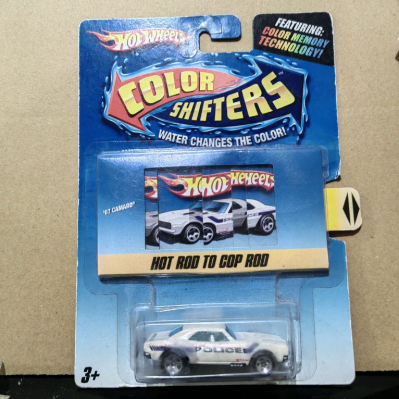 HOT WHEELS COLOR SHIFTER HOT ROD TO COP ROD 67 CAMARO