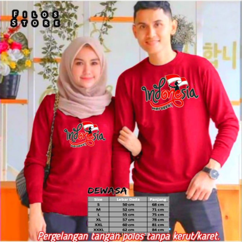 kaos couple merdeka /kaos couple HARGA PERBIJI/couple family