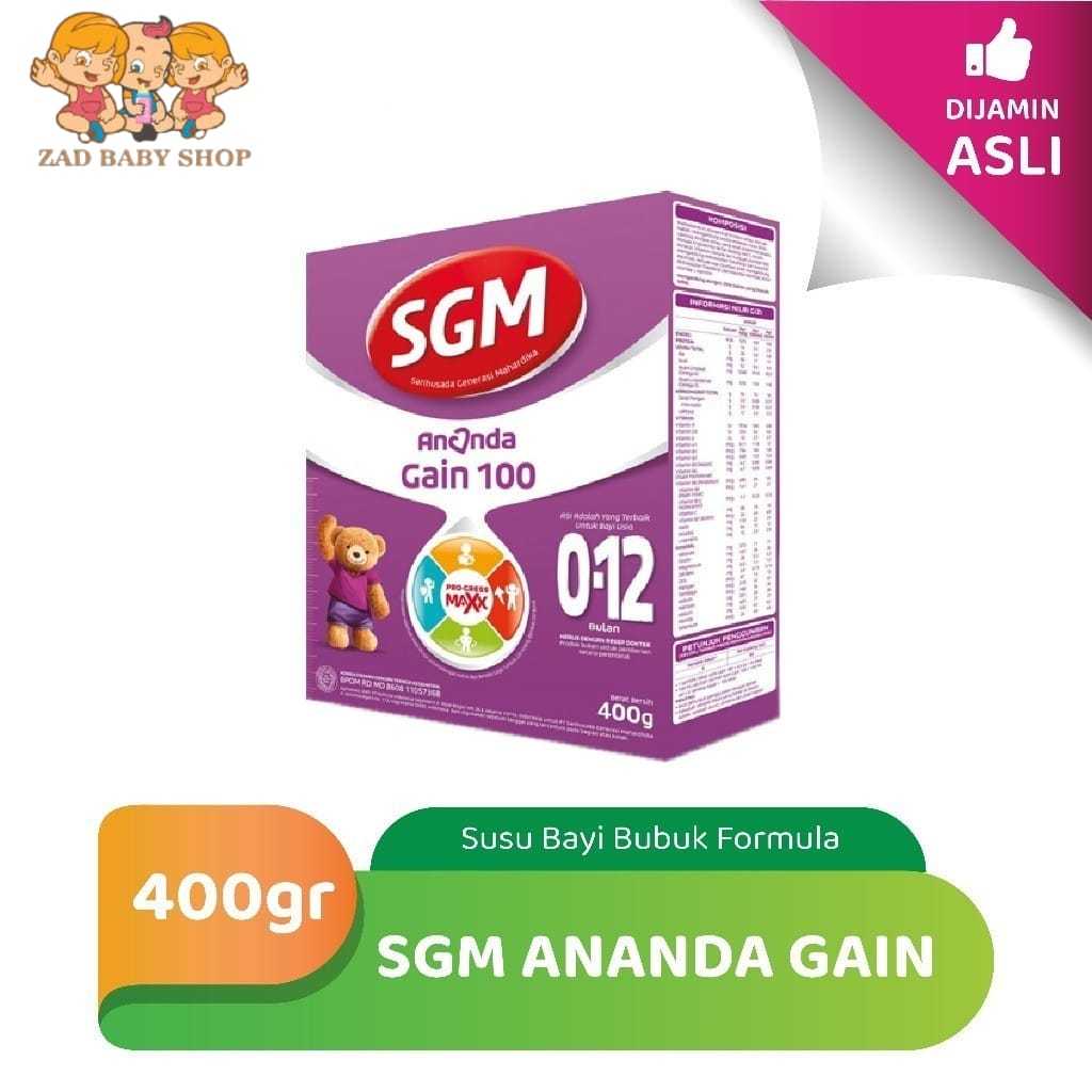 SGM Ananda Gain 100 0-12 bulan 400 gr