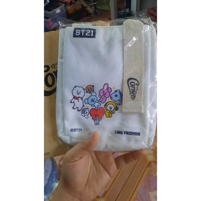 Tas Kecil BT21 x Cornetto edisi khusus Corneto BTS / Tote Bag