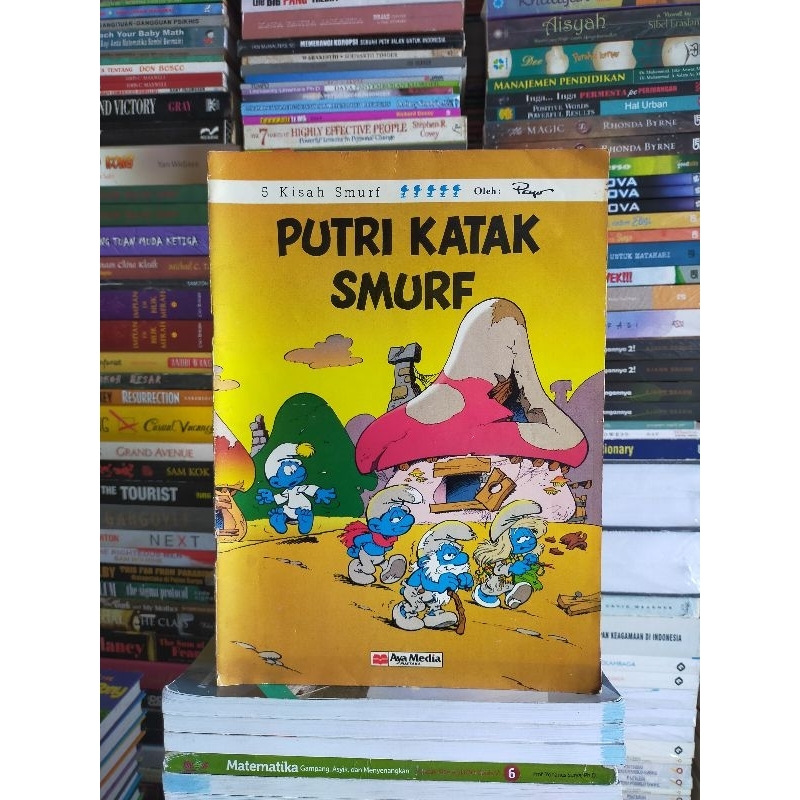 Komik Lebar : 5 Kisah Smurf PUTRI KATAK SMURF - Aya Media Cet.1 : 1992
