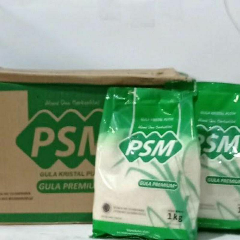 

Gula Pasir PSM 1kg 1 karton isi 20pcs