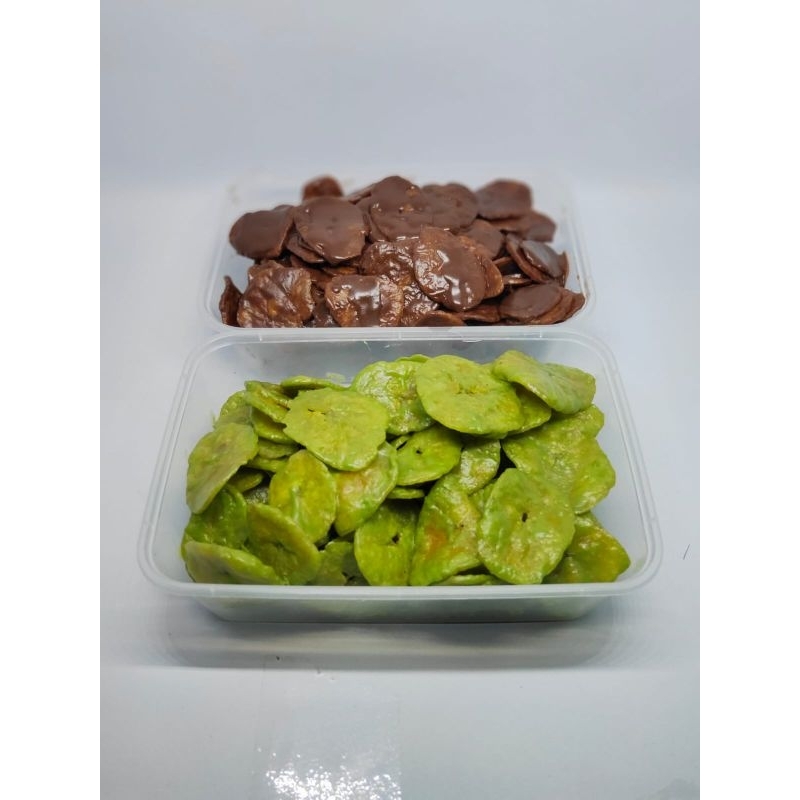 

keripik pisang Rasa coklat-Green tea / PAKET HEMAT