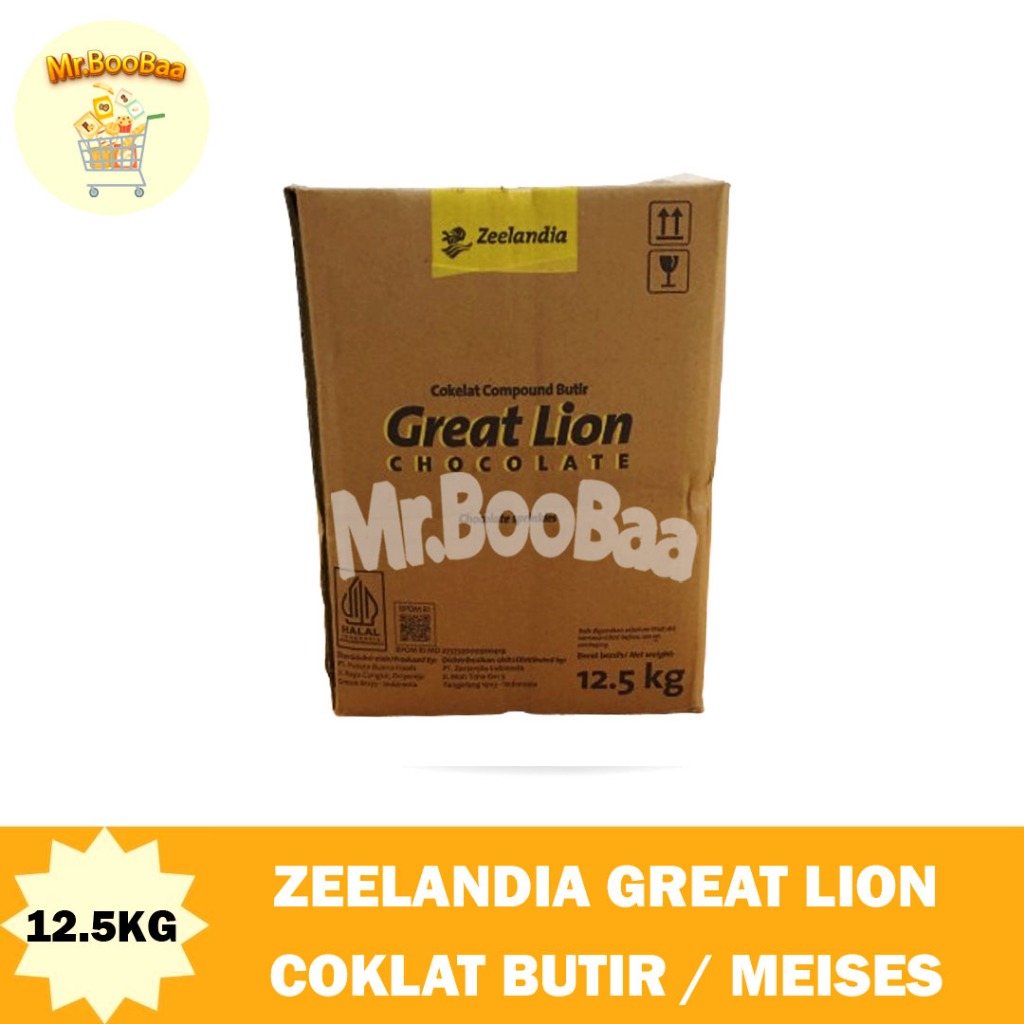 

Zeelandia Great Lion Meises Coklat 12,5 kg / Great Lion Chocolate Springkles 12,5 Kg /Meses Cokelat 12,5 Kg / Compound Butir