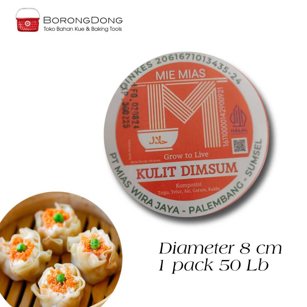 

Mie Mas Kulit Dimsum Diameter 8