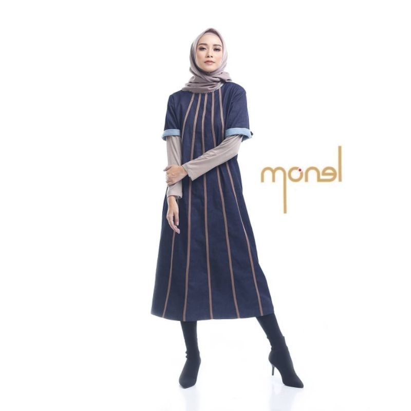 Midi Dress Denim Monel Preloved