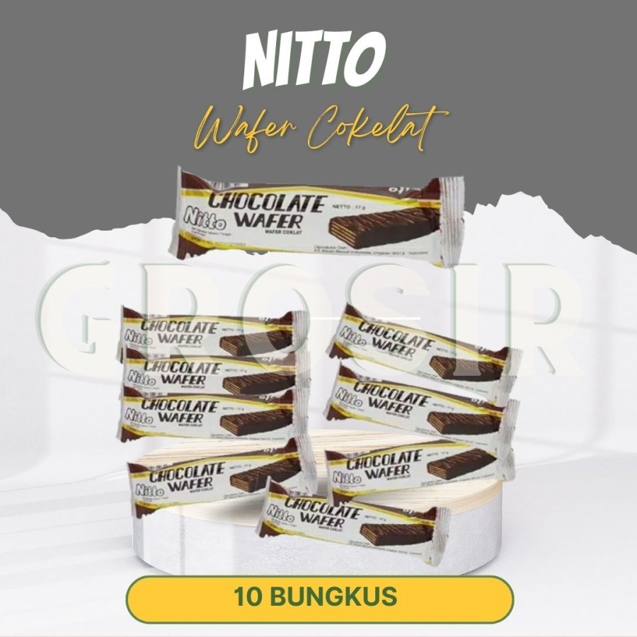 

Cemilan / Wafer Cokelat Nitto isi 10 Pcs / Halal