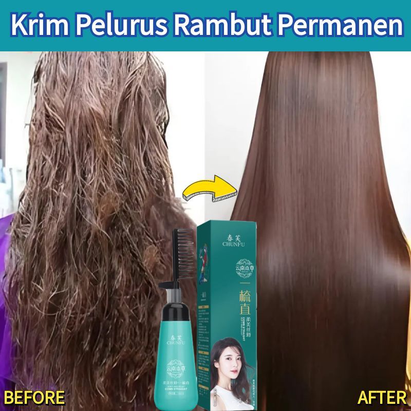 Pelurus rambut permanen lurus permanen dan pelembut dengan sisir Pelurus rambut alat pelurus rambut 