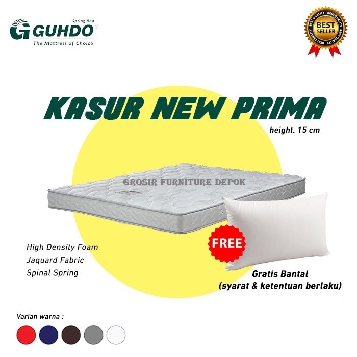 Kasur Springbed Guhdo New Prima 15cm & 25cm (Free Bantal)