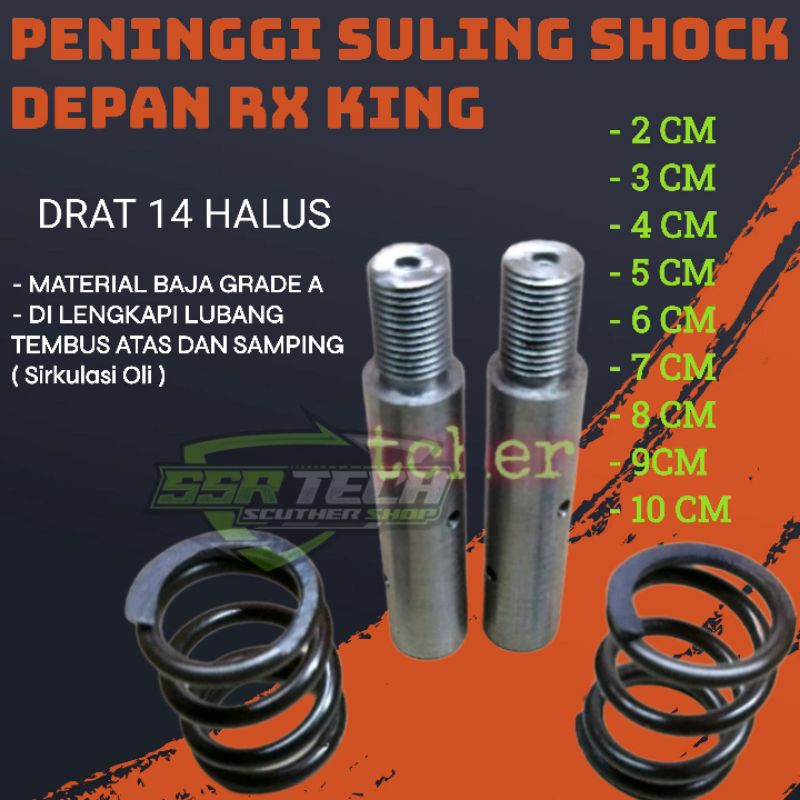 PENINGGI SULING SHOCK DEPAN RX KING RXK RXS RXZ DRAT 14 HALUS