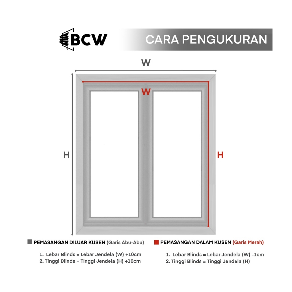HOT DEALS BCW - Alumunium Venetian Blinds - Custom Ukuran - Venetian Blind - Horizontal Blind /