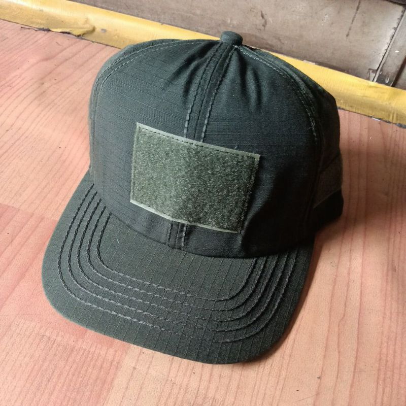 Topi hijau army vecro