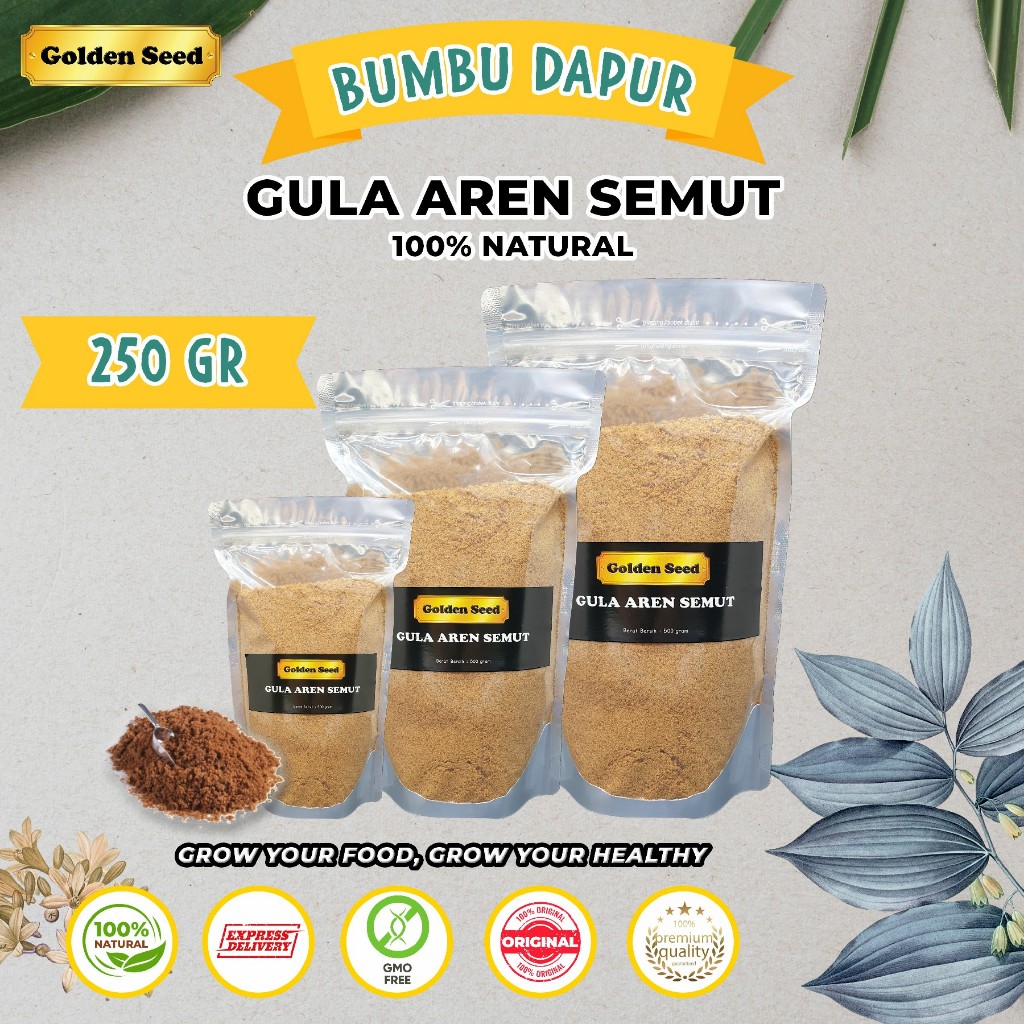 

GULA AREN BUBUK 250 GRAM PREMIUM ASLI 100% - PALM SUGAR 250 GR - GULA AREN SEMUT