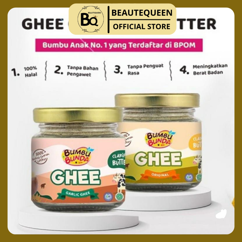 

Bumbu Bunda Elia ( BELI 1 GRATIS 1 VARIAN RANDOM ) Ghee Minyak Samin Clarified Butter 80gr Booster Berat Badan MPASI