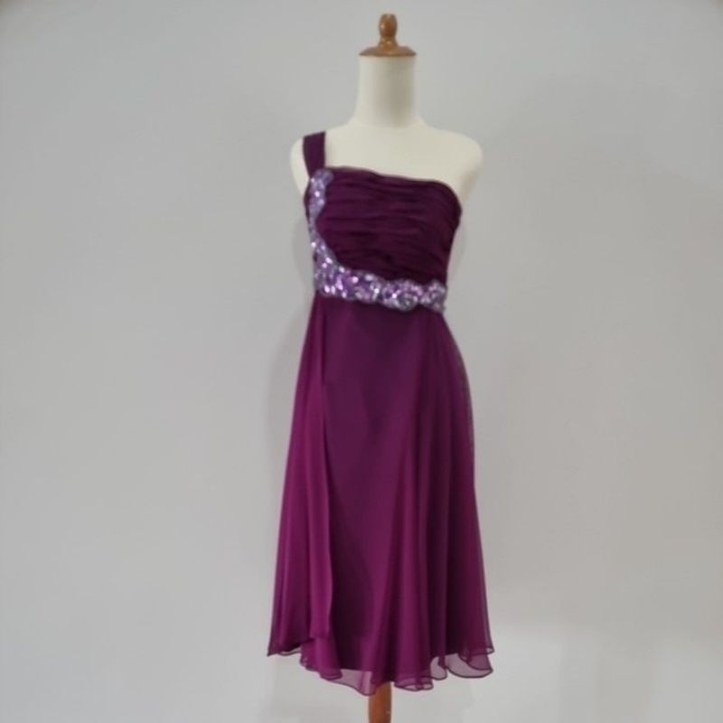 Custom Made Bridesmaid Dress - Purple
